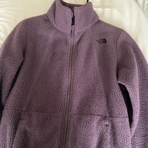 The North Face fleece jacket purple